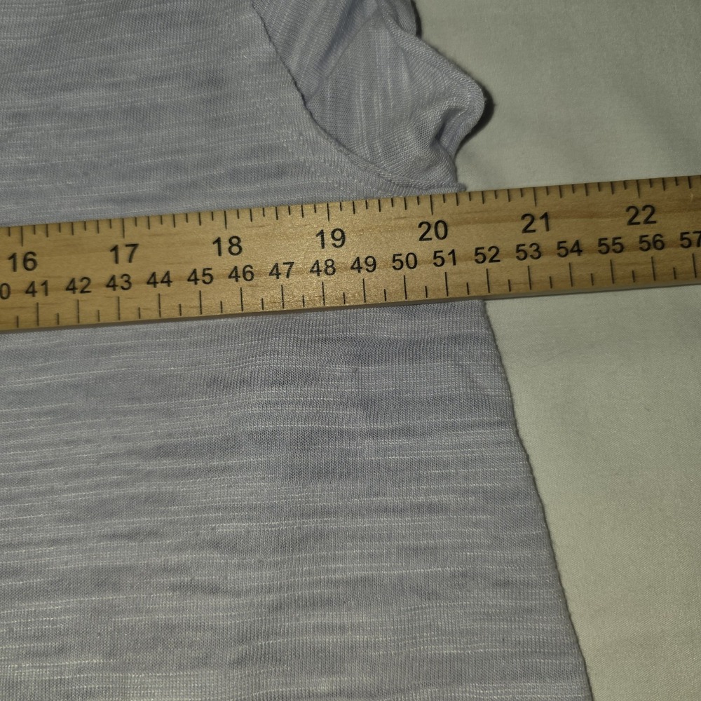 We the Free Shirt Medium Purple Oversized Raw Edge Hi Low Hem Peplum Popover - Picture 5 of 6